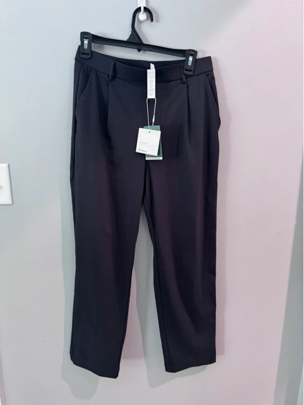 Halara HaloTek Air high waisted tapered work pants black M regular NWT